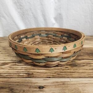Decorative Wooden Christmas Basket